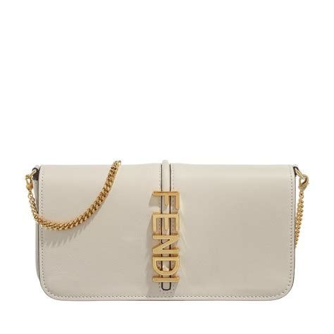 Fendi wallet on chain white